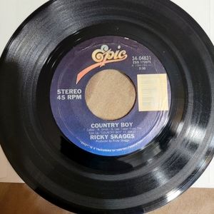 Ricky Skaggs "Country Boy" and "Wheel Hoss" 45 rpm, excellent condition!